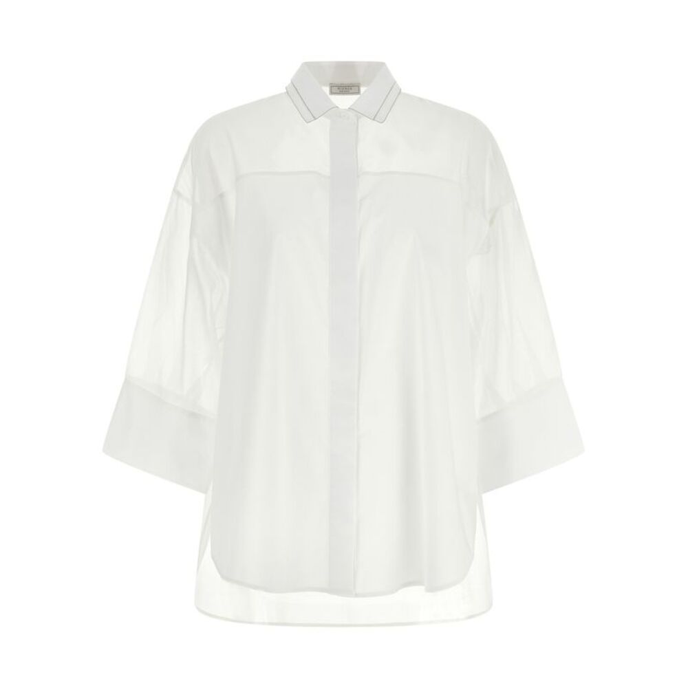 Peserico White Cotton Women's Blouse